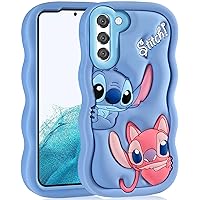 oqpa for Samsung Galaxy S22 Case Cute Cartoon 3D Character Design Girly Cases for Girls Boys Women Teens Kawaii Unique Fun Cool Funny Silicone Soft Shockproof Cover for Galaxy S 22 6.1