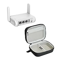 GL.iNet GL-SFT1200 (Opal) Secure Travel WiFi Router & GL.iNet Gadget Organizer Case for Travel Routers (Black)