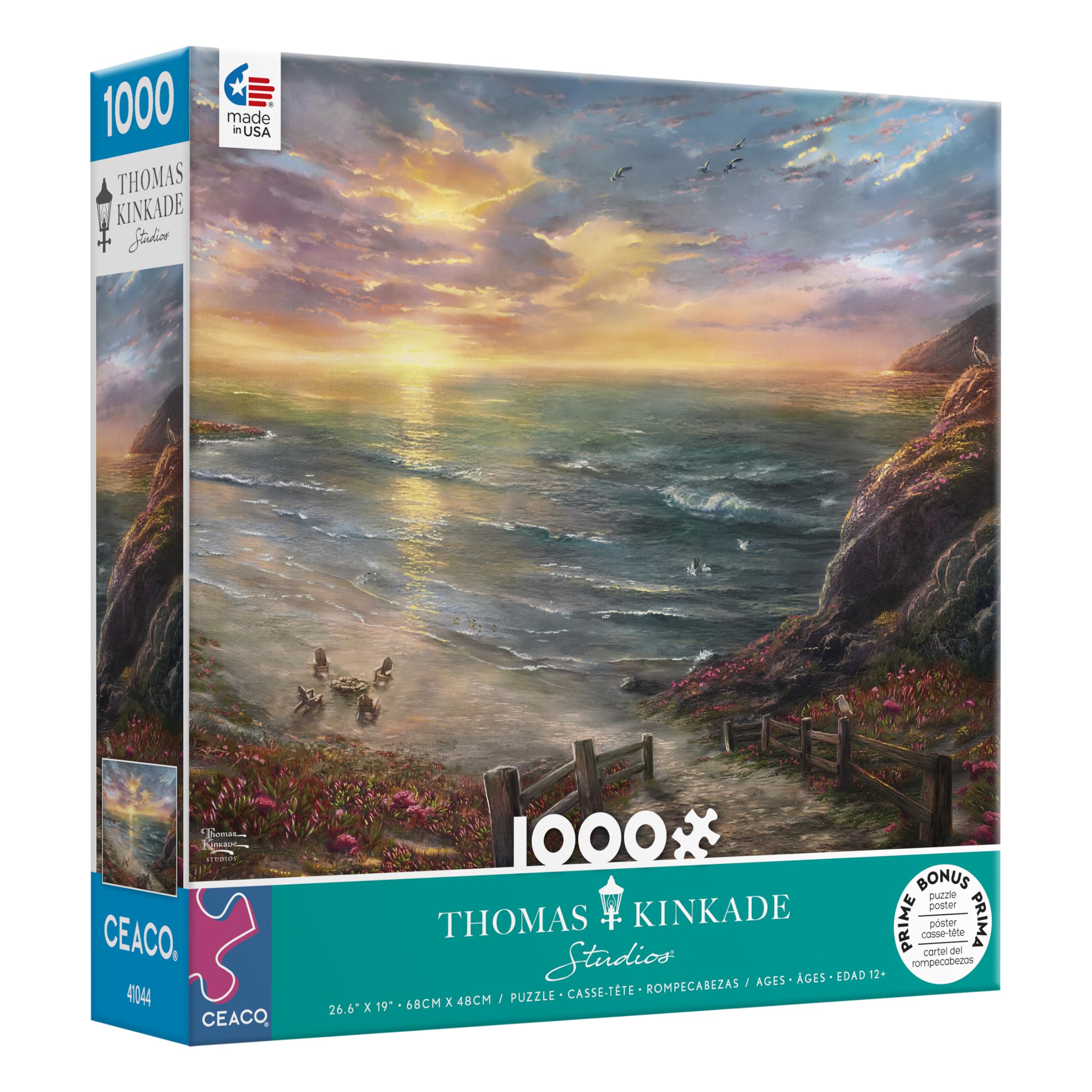 Ceaco - Thomas Kinkade - Beachside Gathering - 1000 Piece Jigsaw Puzzle