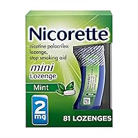 2 mg Mini Nicotine Lozenges to Help Quit Smoking - Mint Flavor Stop Smoking Aid, 81 Count Lozenge