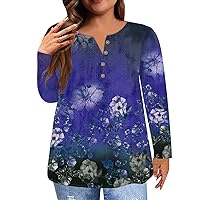 Dressy Tops for Women Fashion Casual Womens Shirts Christmas Workout Tops Fall Shirts for Women Trending Winter Clothes for Women 2023（3-Royal Blue，4X-Large）