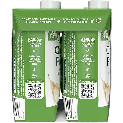 Protein Shakes Ready to Drink | Purely Inspired Organic Protein Shake | 20g of Plant Based Protein | Organic Protein Drink | Sports Nutrition RTD | French Vanilla, 11 fl. oz (Pack of 4)
