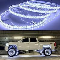 15.5IN RGB LED Wheel Light Kit-4PCS Double Row,Multicolor/waterproof,with Lock Function w/Turn Signal/Braking Functionand Can Controlled by Remote/app,Applicable to all trucks.SUVs 