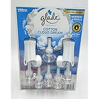 Glade PlugIns Scented Oil (2 Warmers + 6 Refills) Cotton Cloud Dreams