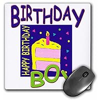 3dRose LLC 8 x 8 x 0.25 Inches Birthday Boy 2 Mouse Pad (mp_2335_1)