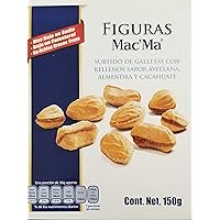 Mac´Ma cookies with hazelnut, almond and peanut filler.