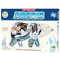 The Learning Journey Wildlife World Puzzle - Arctic 200 Piece Shaped Puzzle | Educational Puzzle for Kids 5-12 | Fun Jigsaw Puzzle for Girls & Boys | Award Winning Educational Toys