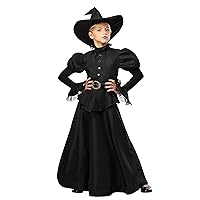 Girl's Gothic Witch Costume Child's Classic Black Witch Costume