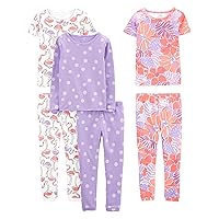 Simple Joys by Carter's Baby Girls' 6-Piece Snug Fit Cotton Pajama Set