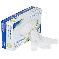 Medical Supplies VG-2501 Case of 100 Medium Size Medical Vinyl Examination Gloves Disposable, Latex and Powder Free Gloves
