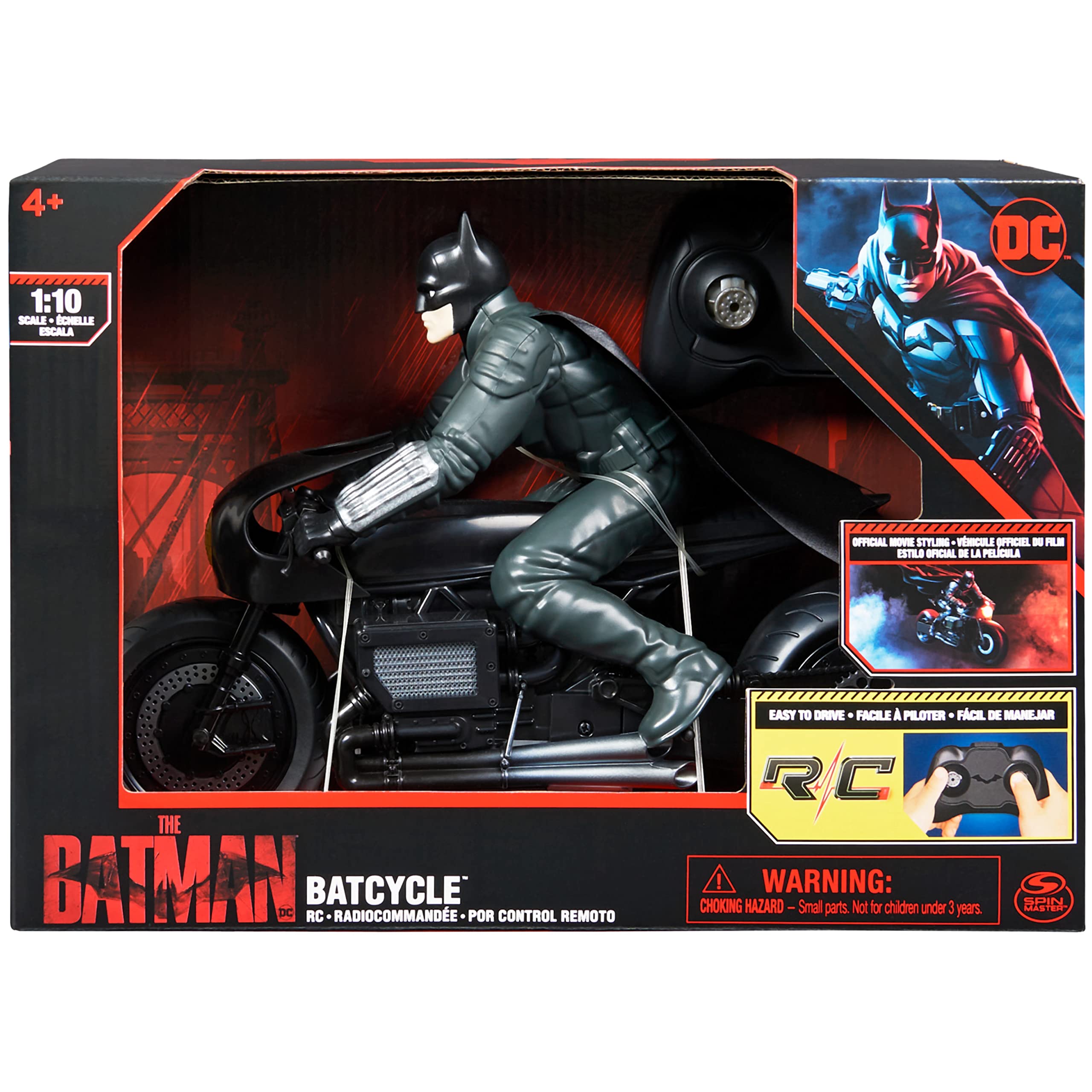 Mua DC Comics, The Batman Batcycle RC with Batman Rider Action Figure, Official  Batman Movie Styling, Kids Toys for Boys and Girls Ages 4 and Up trên  Amazon Anh chính hãng 2023 | Giaonhan247
