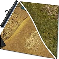 Warzone Studio 6’ x 4’ Double-Sided Mouse Pad Rubber Battle Mat: Deserted Heart + Homeland + Bag