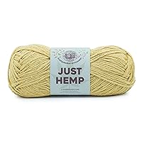 (1 Skein) Lion Brand Yarn Just Hemp Bulky Yarn, Hay
