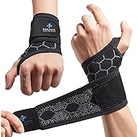 Wrist Brace for Carpal Tunnel Syndrome, NEW 2024 Comfortable and Adjustable, Brace for Arthritis and Tendinitis, carpal tunnel relief, all day wear Women & Men- Both hands - Single