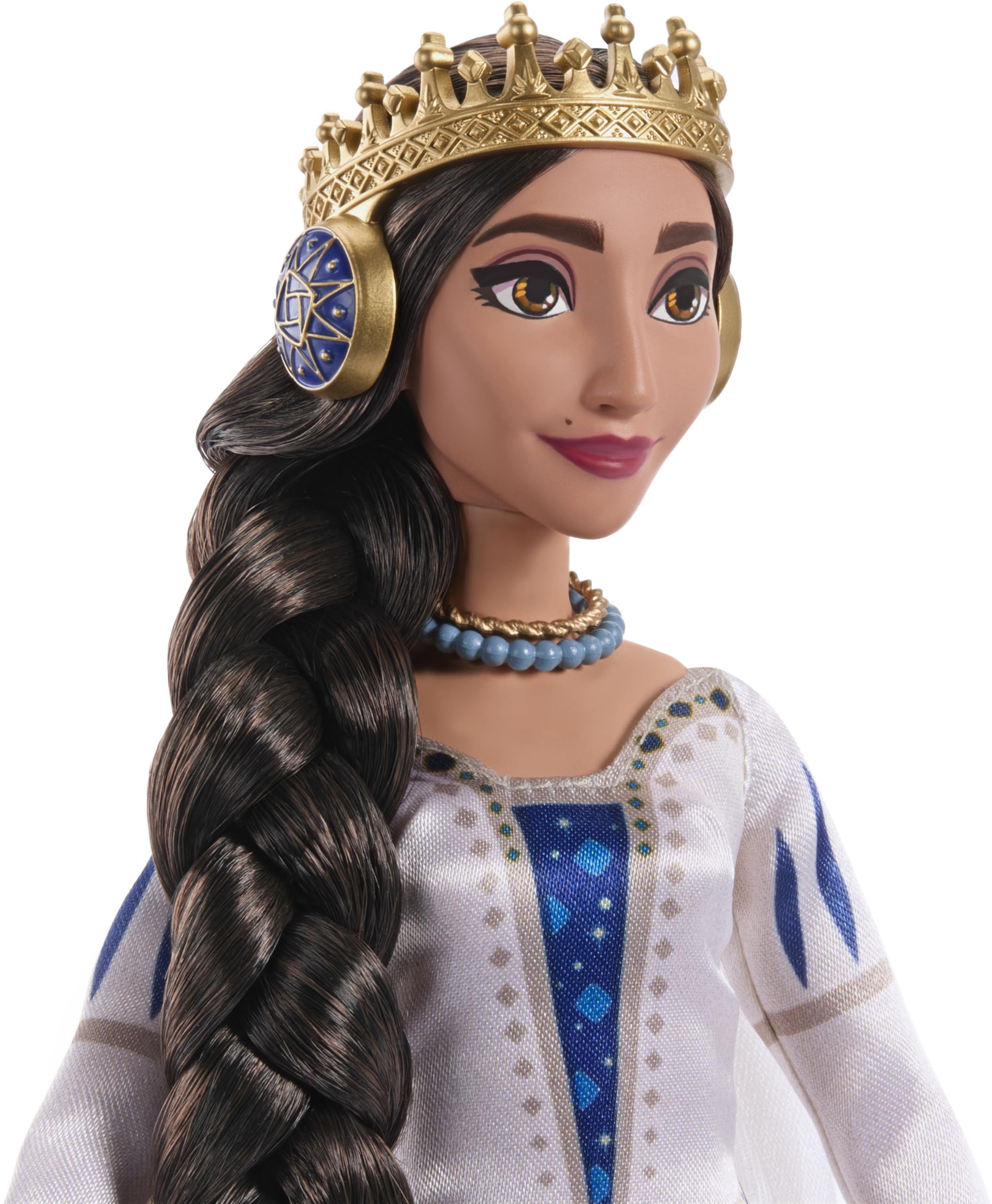 Mattel Disney Wish Queen Amaya of Rosas Fashion Doll, Posable Doll in Removable Outfit & Shoes with Accessories