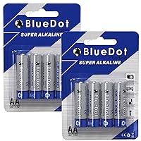 BlueDot Trading AA Batteries, 8 Count (Pack of 4)