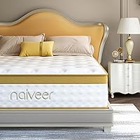 Cool Gel Queen Mattresses 14 Inch Memory Foam Hybrid Mattress for Back Pain & Pressure Relief, Queen Size Mattress in A Box with Pocket Springs, Medium Firm with CertiPUR-US Certified