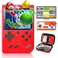 Handheld Game Console, Retro Game Console with 800 Classic FC Games 3.0 Inch Screen 1200mAh Rechargeable Battery Portable Game Console Support TV Connection & 2 Players for Kids Adults