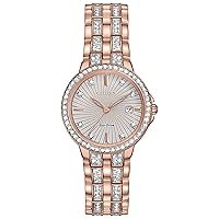 Citizen Ladies' Silhouette Crystal Eco-Drive Watch, 3-Hand Date, Stainless Steel