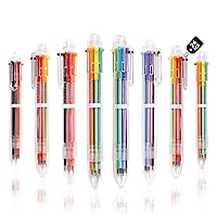 Ballpoint Pens 24 PCS 0.5mm 6-in-1 Multicolor Ballpoint Pens School Supplies Birthday Party Favors Gifts for Kids Students