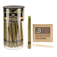 King Palm Slim Size Cones - (20 Rolls Total) - Natural Pre Roll Palm Leafs - Pre Rolled Cones - All Natural Cones - Corn Husk Filter - Preroll Cones - Cones with Filter - Organic Cones