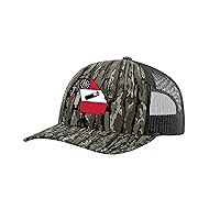Flag Filled Georgia State with Shotgun Shell Mesh Back Trucker Hat-Camo/Original Black