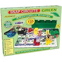 Snap Circuits Green Alternative Energy Electronics Exploration Kit | Over 125 STEM Projects | Full Color Project Manual | 40 Parts | STEM Educational Toys for Kids 8+