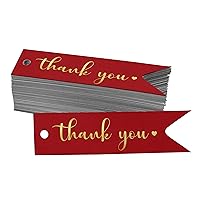 Gold Foil Paper Hang Tags Thank You Bridal Shower Favor Tags 50 Pieces