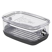 ProKeeper+ by Progressive Stackable Produce ProKeeper Storage Container with Stay-Fresh Vent System (PKS-912 (1.2 qt Berry Keeper))