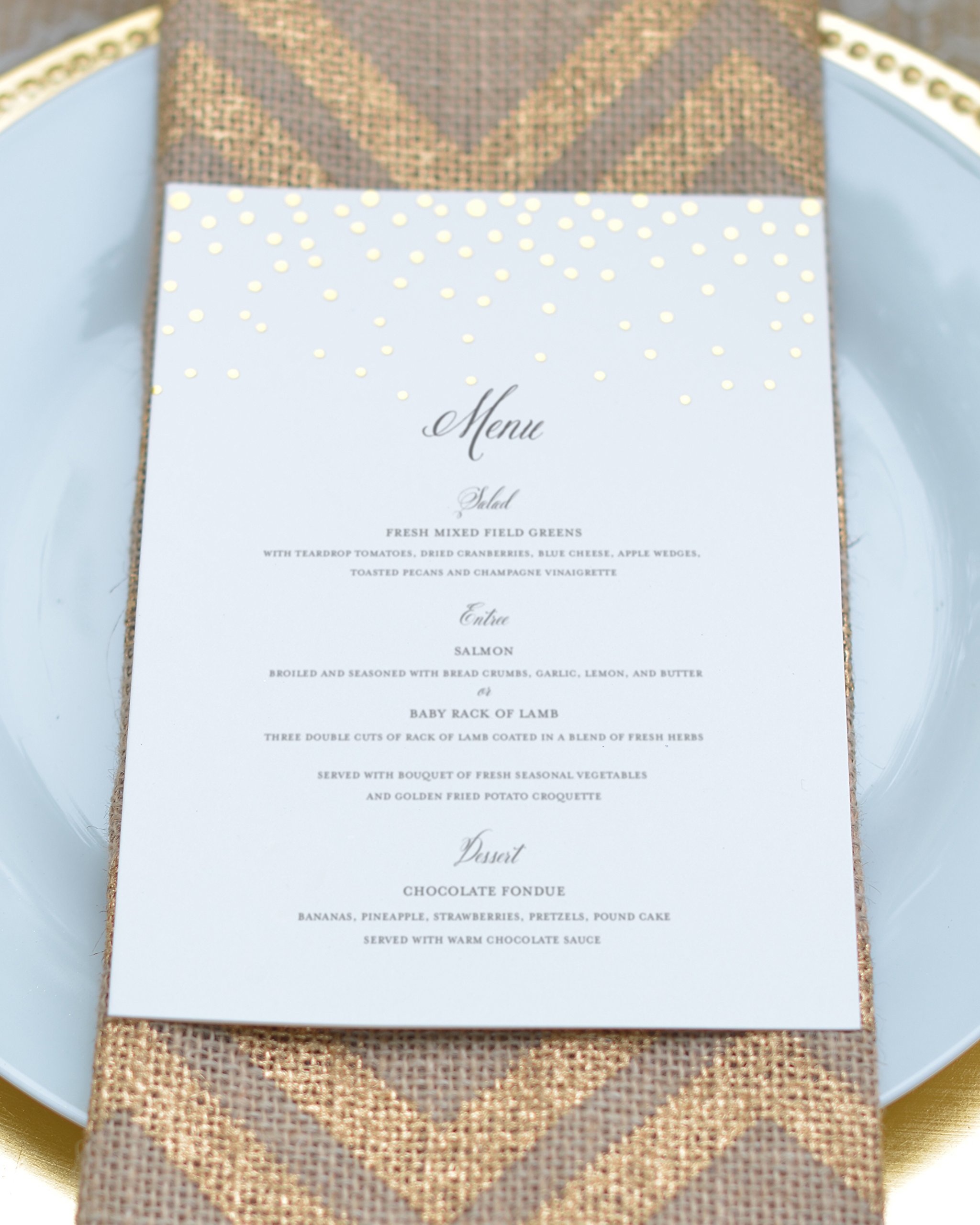 Gartner Studios Gold Foil Dots Print-at-Home Wedding Invitation Kit, Includes Response Cards, Cream White, 5” x 7” and 3.5” x 5”, Set of 50, 14279