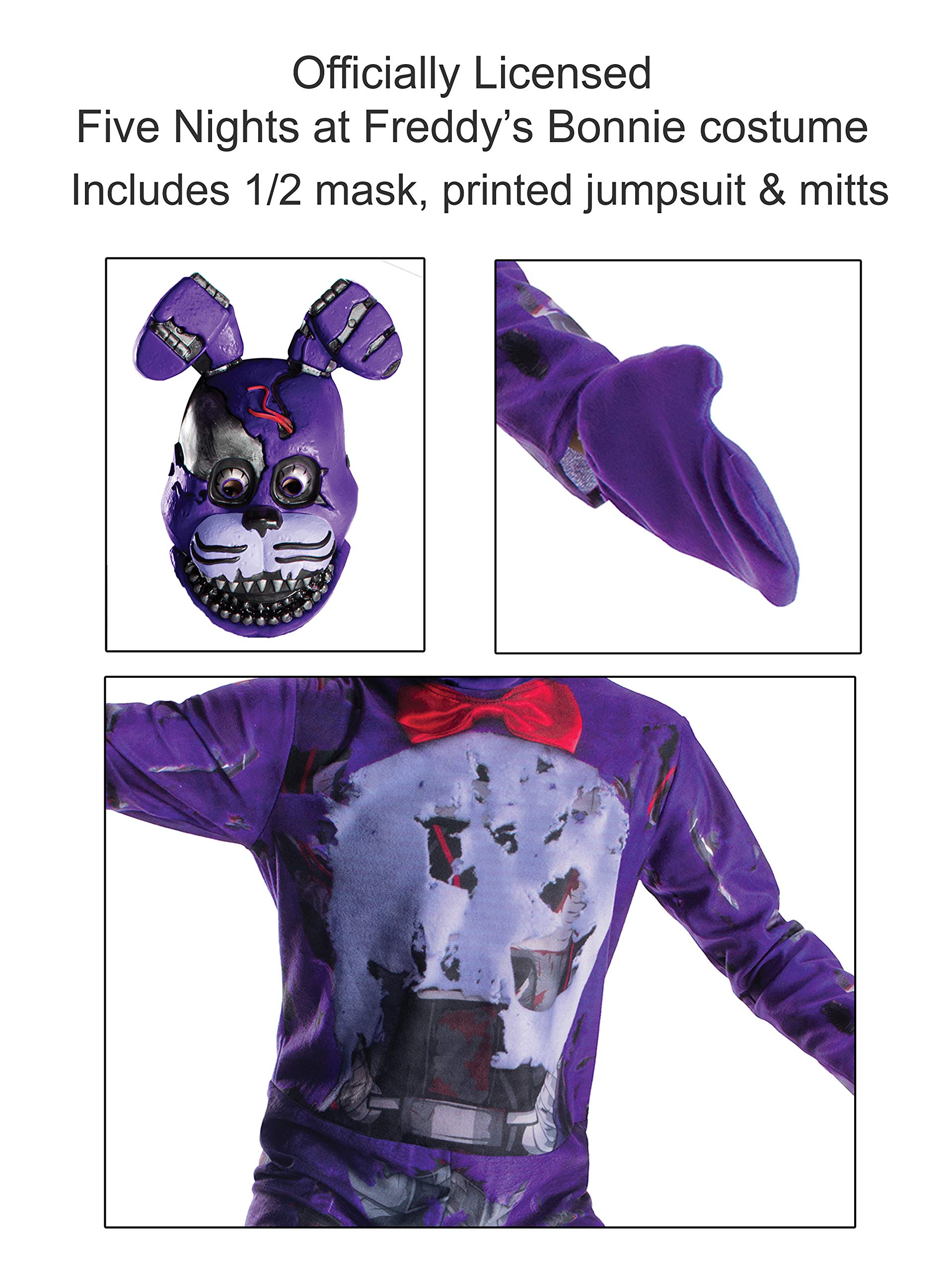 Rubie's Boy's Five Nights at Freddy's Nightmare Bonnie The Rabbit Costume, Medium