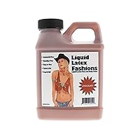 Chocolate 8 Oz - Liquid Latex Body Paint, Ammonia Free No Odor, Easy On and Off, Cosplay Makeup, Creates Professional Monster, Zombie Arts