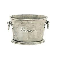 Deco 79 Aluminum Champagne Ice Bucket, 17