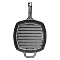 WINCO Cast Iron Pan, Black