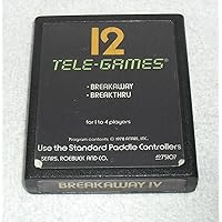 Sears Tele-Games Breakaway IV Atari 2600 cartridge and instructions