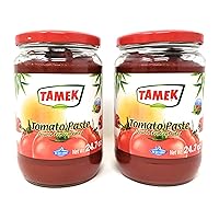 Tamek Tomato Paste Double Concentrate (2 Pack, Total of 1400g)