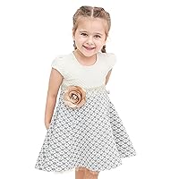 Lilax Little Girls' Sparkle Polka Dot Twirl Dress