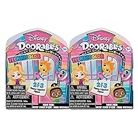 Just Play Disney Doorables Mini Peek Technicolor Takeover 2-Pack, 1.5-inch Collectible Figures, Kids Toys for Ages 5 Up