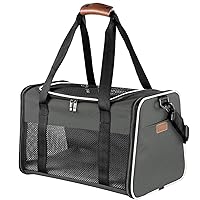 Cat Carrier - Portable Foldable Dog Pet Carrier, Soft-Sided Pet Bag up to 28 Lbs, Airline Approved Travel Puppy Carrier