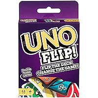 UNO FLIP, Family Card Game, with 112 Cards, Makes a Great Gift for 7 Year Olds and Up