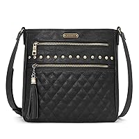 Crossbody Purse for Women+Leather Messenger Tassel Bag