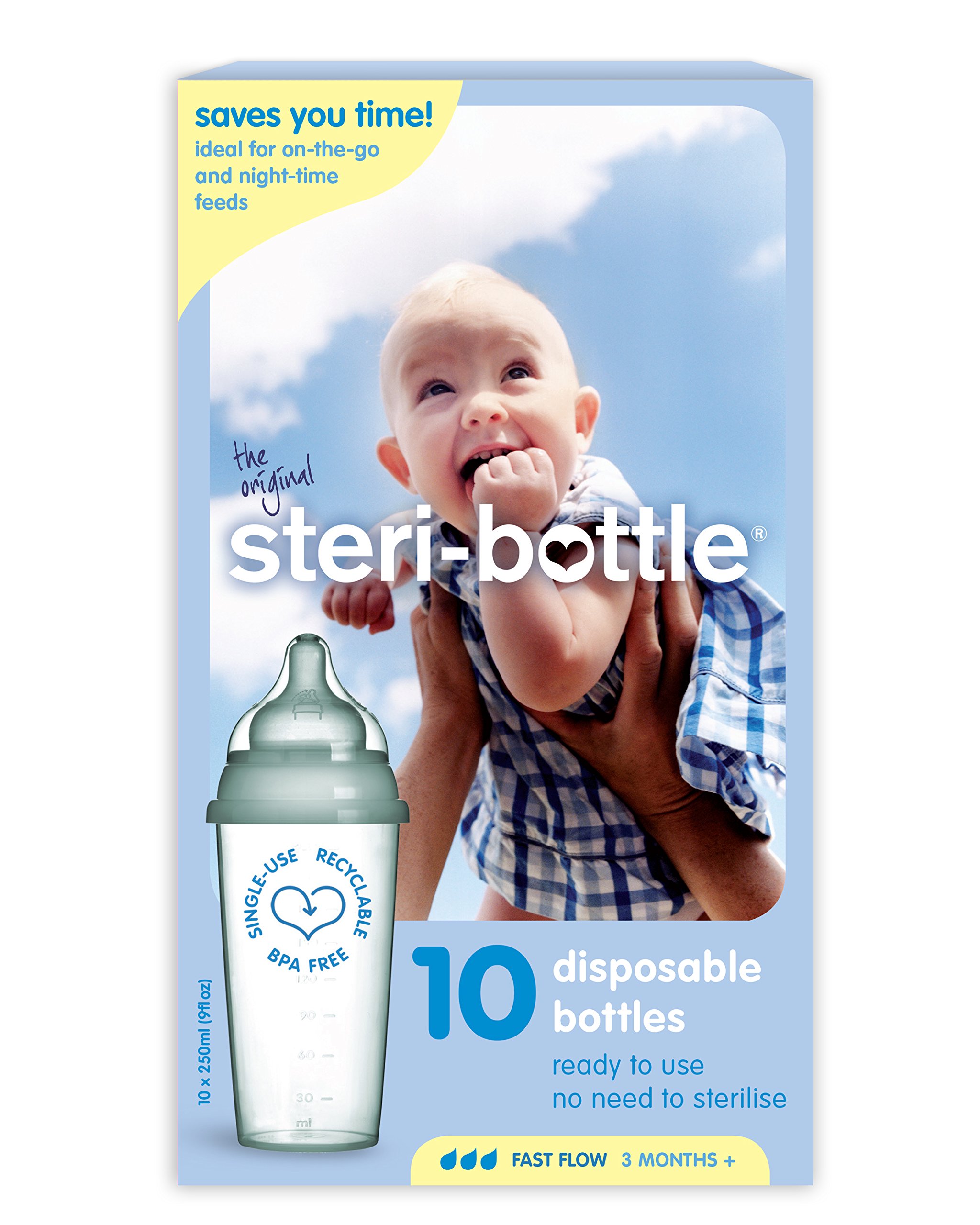 Dr Brown's Baby Feeding Disposable Steri-Bottle, Pack of 7