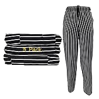 Natural Uniforms Chalkstripe Chef Cargo Pants-100% Cotton with Multi-Pack QTYS Available