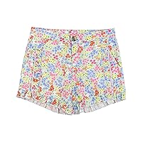 RuffleButts® Baby/Toddler Girls Woven Shorts w/Ruffle Hem