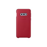 Samsung Protective Leather Cover for Galaxy S10 – Official Galaxy S10 Case – Hardwearing Genuine Leather Phone Case for The Galaxy S10 - Red