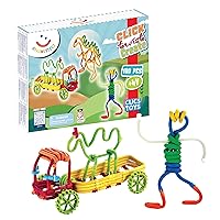 Craft kit for Kids from 4 Years, Sensory Toys for Boys and Girls, Ideal as a Gift, Flexible Construction Toys for Arts and Crafts in a Set of 100 Pieces