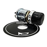 Horn Momentary Step-On Button Switch Floor-Mounted Aluminum Plate for Golf Carts UTV 36V