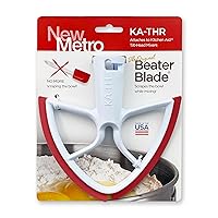 New Metro KA-THR Original Beater Blade Works w/ KitchenAid 4.5 - 5 Qt Tilt-Head Stand Mixers, Red