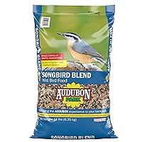 Audubon Park Songbird Blend Wild Bird Food, Bird Food for Outside Feeders, 14-Pound Bag