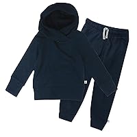 HonestBaby Multipack Pullover Hoodie Sweatshirt Jogger Sweatpant Sets Organic Cotton Baby, Toddler, Boys, Girls, Unisex